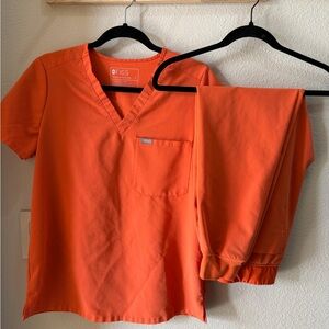 Figs Technical Collection in Bright Orange